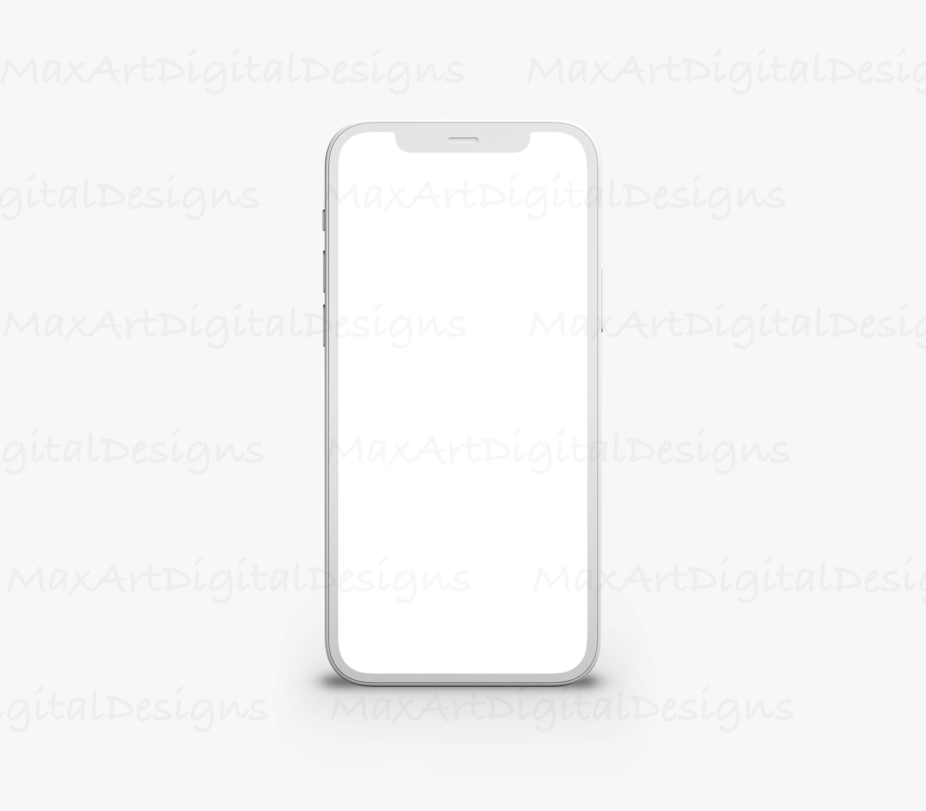 White Iphone Template IPhone 15 Pro Mockup For Designers Figma