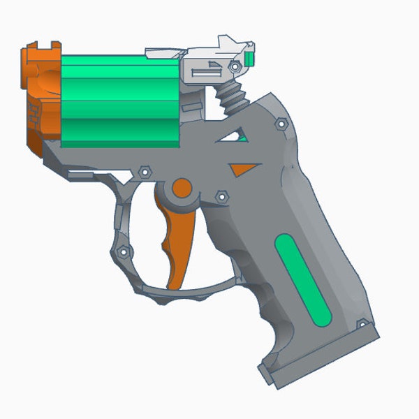 Files Only_ Safe Toy Blaster "Trigger" (semi-auto, trigger-primed, double-action)