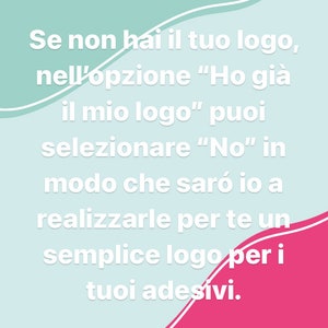 Etichette adesive personalizzate // Adesivi personalizzabili, con logo, grafiche // Personalizzati, matrimonio, battesimo, compleanno immagine 7