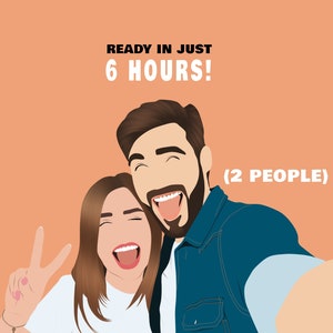 Father Day Gifts, Custom Digital Faceless Portrait, Custom Minimalist Portrait, Minimal Illustration, Printable Art Profile Picture