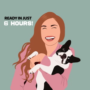 Vatertagsgeschenke, individuelles digitales gesichtsloses Porträt, individuelles minimalistisches Porträt, minimale Illustration, druckbare Kunst Profilbild