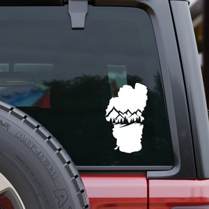 Lake Tahoe Mountains Decal, RV, Trailer, Camper, Off Road Vehicle Decal, Car Window Decal, Vinyl Car Decal, Stocking Stuffer