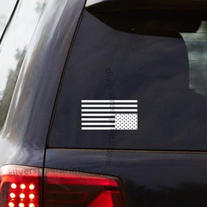 Upside Down Flag, Flag in Distress, US Flag Distress Signal vinyl decal, Vehicle decal, American politics