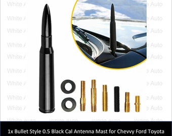 Bullet antenna 50 caliber for Jeep Wrangler Ford Chevy Toyota 50 caliber