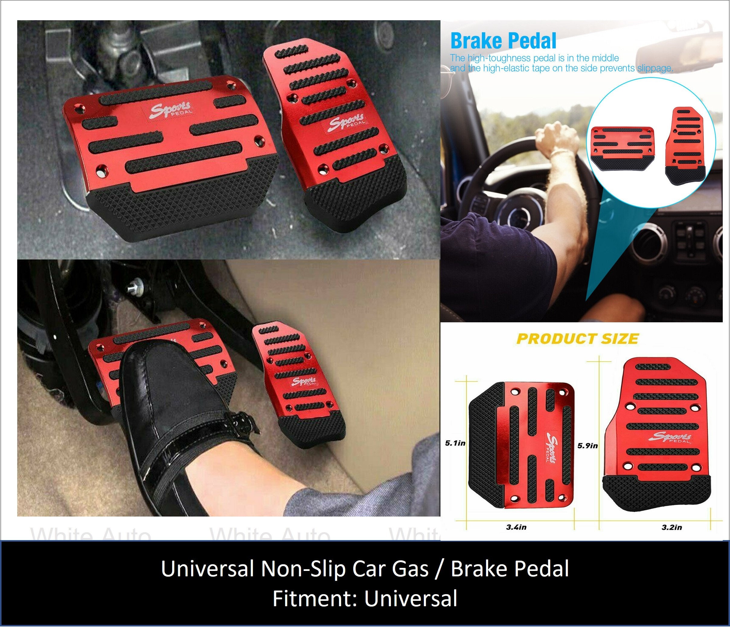 DS3 DS 3 CITROEN Steel Gas Brake Clutch Pedals Footrest Cover Kit AUTOMATIC  Set Pad Accelerator Foot Rest Dead Pedal Plate Custom Upgrade 
