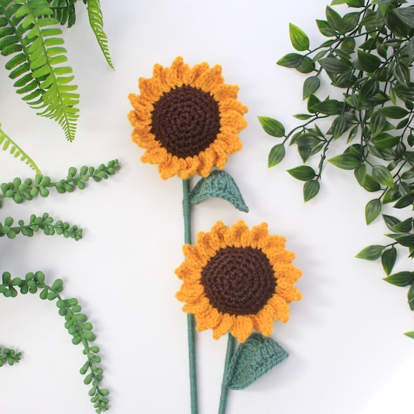 Crochet Sunflower Pattern, Sunflower for Bouquets, Sunflower, Crochet Sunflower, Crochet Written Pattern, Brunaticality
