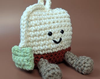 Crochet Tea Bag Plushie Pattern: Beginner Amigurumi Toy (PDF Digital Download)