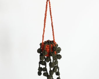 Crochet Mini Hanging Plant Pot PATTERN (PDF Digital Download)