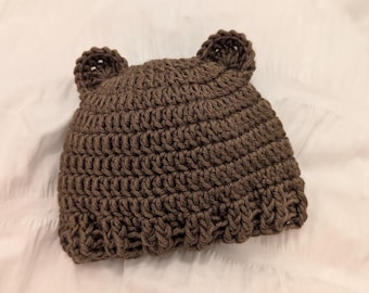 Crochet Baby Beanie Crochet Pattern PDF, 4 Sizes, 0-12 Months