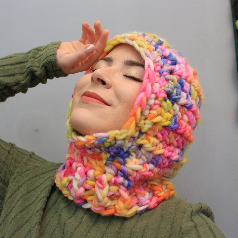 Crochet Balaclava Pattern Charts Chunky Crochet Balaclava Etsy UK