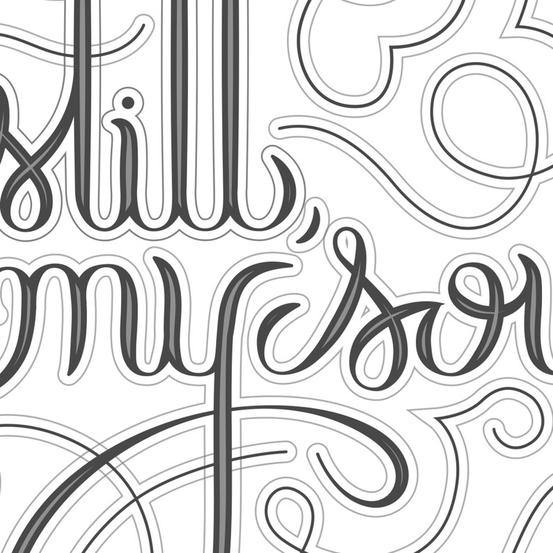 Be Still My Soul Digital Print, Custom Typography, Downloadable Print ...