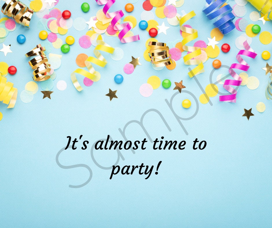 Almost Party Time Hostess Reminder Color Street Postcard Etsy
