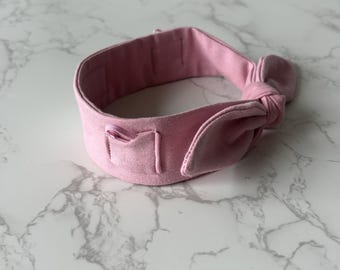 Serre-tête avec poche et nœud - Couleur unie pour implants cochléaires