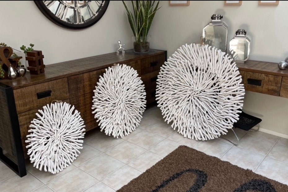 Large 100cm White Driftwood Wall Decor Etsy Australia