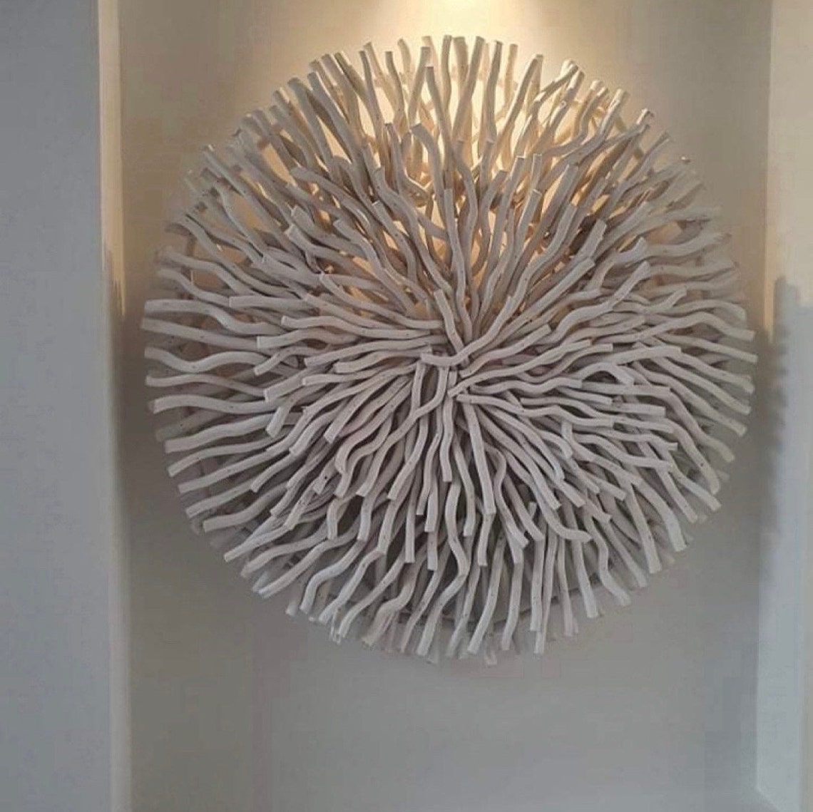 Large 100cm White Driftwood Wall Decor Etsy