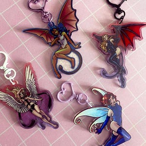 Shin Megami Tensei Demon Girls Keychains