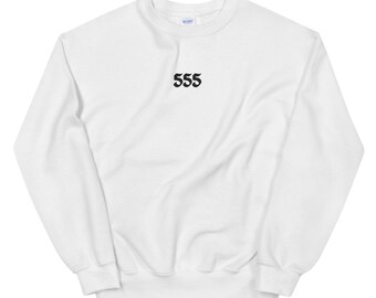 555 Besticktes Engel Zahlen Sweatshirt
