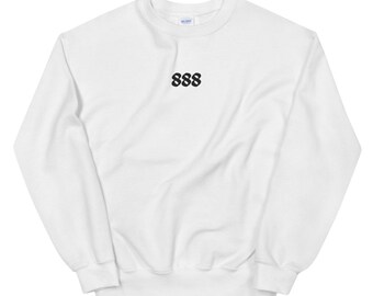 888 Besticktes Engel Zahlen Sweatshirt