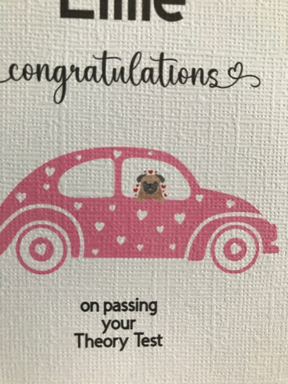 Lustige Fahrtest-Bestanden-Karte Mit Umschlag | Congratulations On Passing Driving Test | Größe 127x178 Mm | Für Ihn & Sie