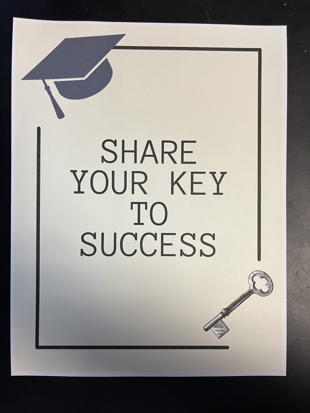Share Your Key to Success Printable - Etsy