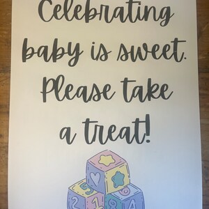 Celebrating Baby is Sweet candy bar printable
