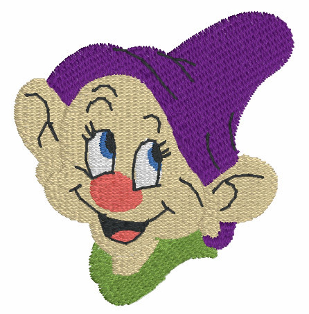 Snow Whites Dopey Dwarf Embroidery File Design - Etsy