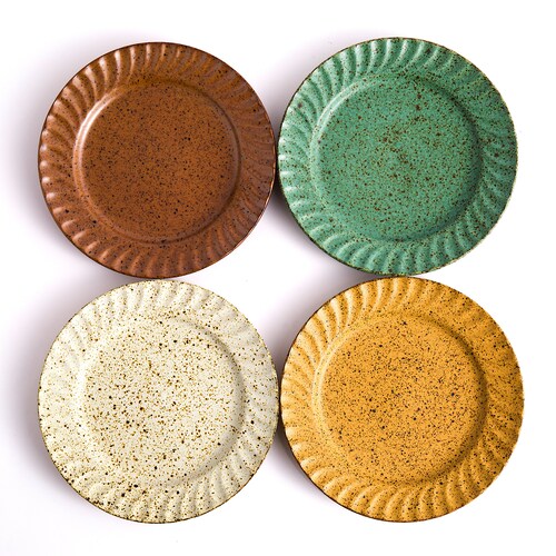 Rustic Style Ceramic Dinner Plates Stoneware Dinner Plate Etsy