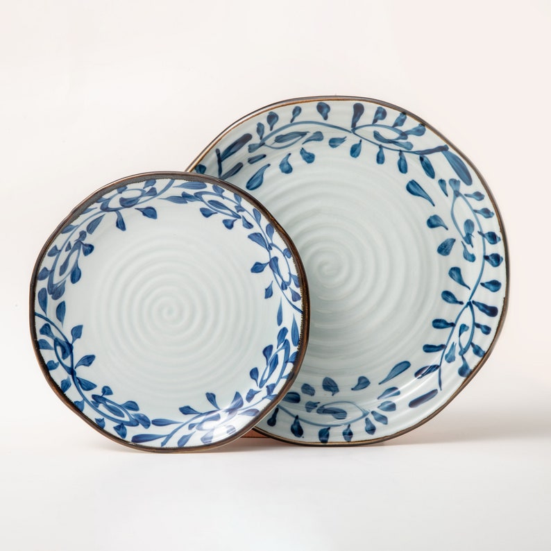 Handmade Ceramic Dinner Plate, Pottery Dinner Plate, Serving Salad Plate, Dining Plates, Ceramic Dishes, Dinnerware Plates, Tableware image 2