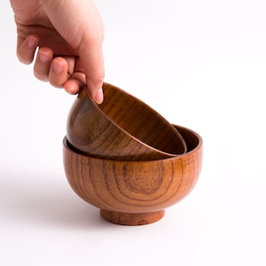 Handmade Wooden Dinner Bowls, Natural Wood Round Salad Bowl, Serving Bowls, Dinnerware Bowls, Dining Bowls, Wooden Bowls, Tableware Bowls