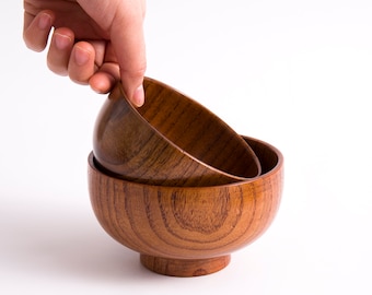 Handmade Wooden Dinner Bowls, Natural Wood Round Salad Bowl, Serving Bowls, Dinnerware Bowls, Dining Bowls, Wooden Bowls, Tableware Bowls