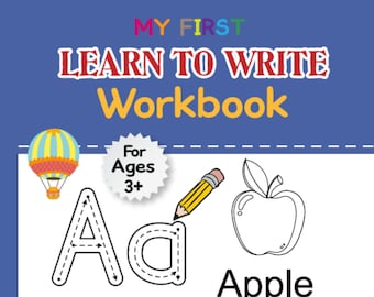 Caderno de exercícios para crianças aprenderem a escrever: traçado do alfabeto, atividades pré-escolares (download em PDF)