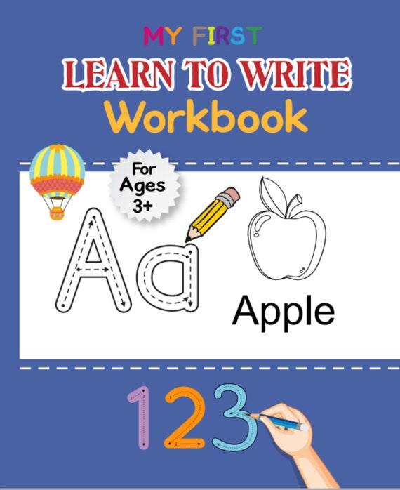 Kids Writing Practice Book 3 Years Alphabet Letter Workbook Writing ABC  Tracing Letters Preschool Activities PDF Download 