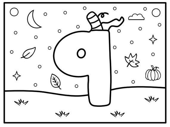 number coloring pages for kids 1 10 children coloring book etsy
