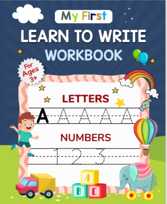 Children Writing Book 3 Years Old Kids Writing Practice Tracing Alphabets  Letters Writing Books for Kids Digital Activity Workbook 
