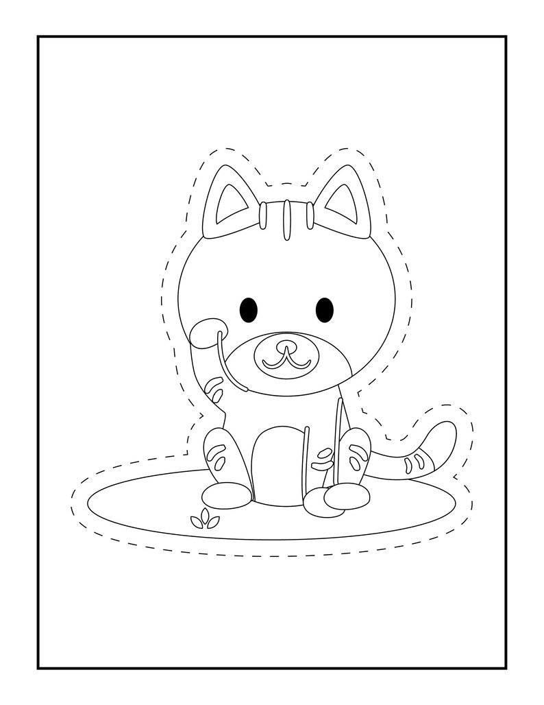 Learn to Cut and Coloring Pages for Kids | Coloring Activity for 3 ...