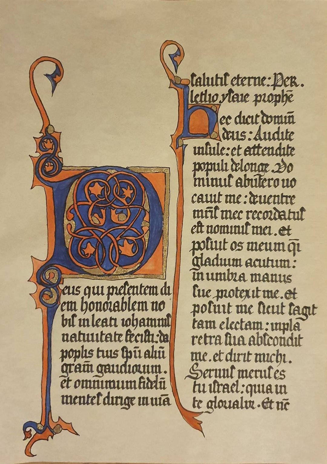 Medieval Manuscript Handmade - Etsy