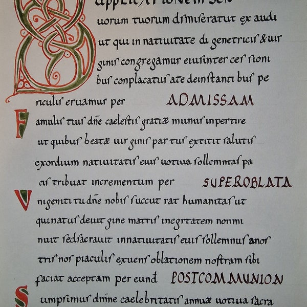 Medieval Manuscript Copy Handmade