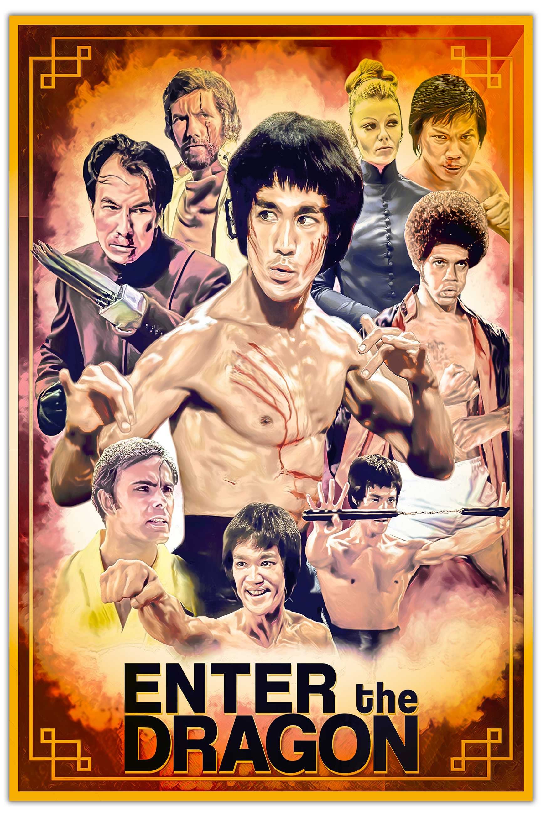 Enter the Dragon Alternative Movie Poster Print A2 Size | Etsy