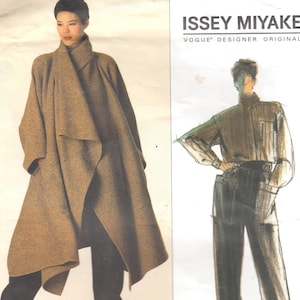 80s Issey Miyake Avant Garde Womens Coat, Shirt & Pants Vogue Sewing  Pattern 1476 Size 8 Bust 31 1/2 FF Vogue Individualist - Etsy