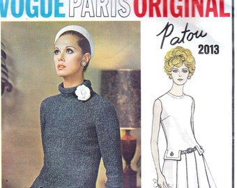 Patron De Couture Robe Vintage Vogue Années 1960 Taille B36 Par Patou - Modèle R990 - Neuf