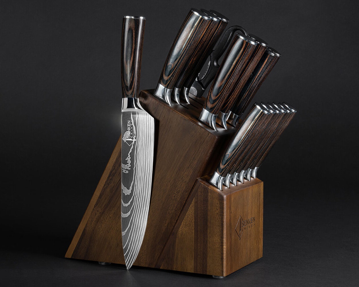 2-Piece COMMERCIAL KNIFE SET Full Tang Phenolic Handles - Gift Box