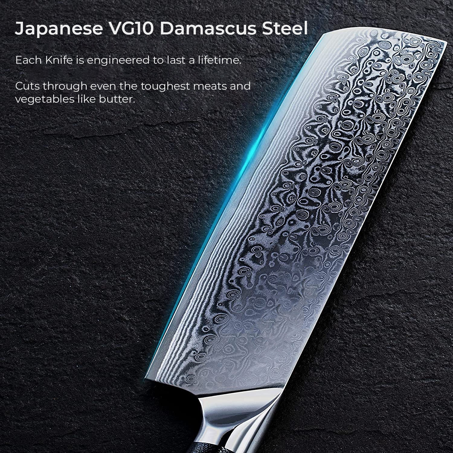 BRODARK Damascus Knife Set 3 PCS with Premium VG10 Damascus Steel,  Ultra-Sharp Professional Japanese Kitchen Knife Set, Full Tang Chef Knife  Set with