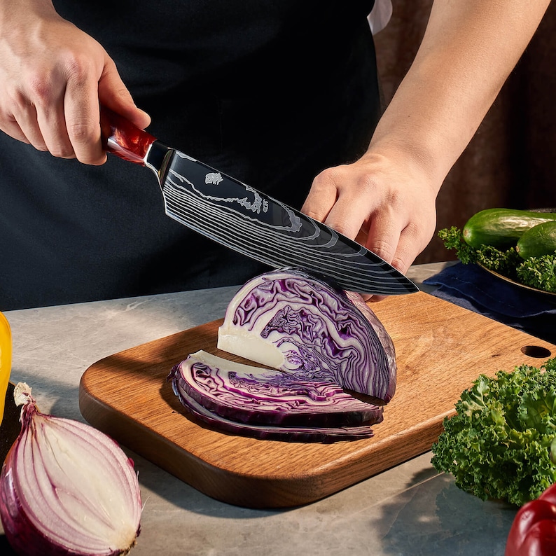 Red Handle Knife Chefs