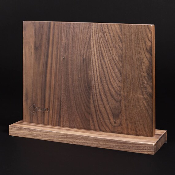 Magnetischer Messerblock Aus Holz – 360° Drehbar, Mit Starken Magneten, Platzsparendes Küchen-Organizer