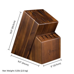 Senken Knives Acacia Block Dimensions Weight Measurements Specs
