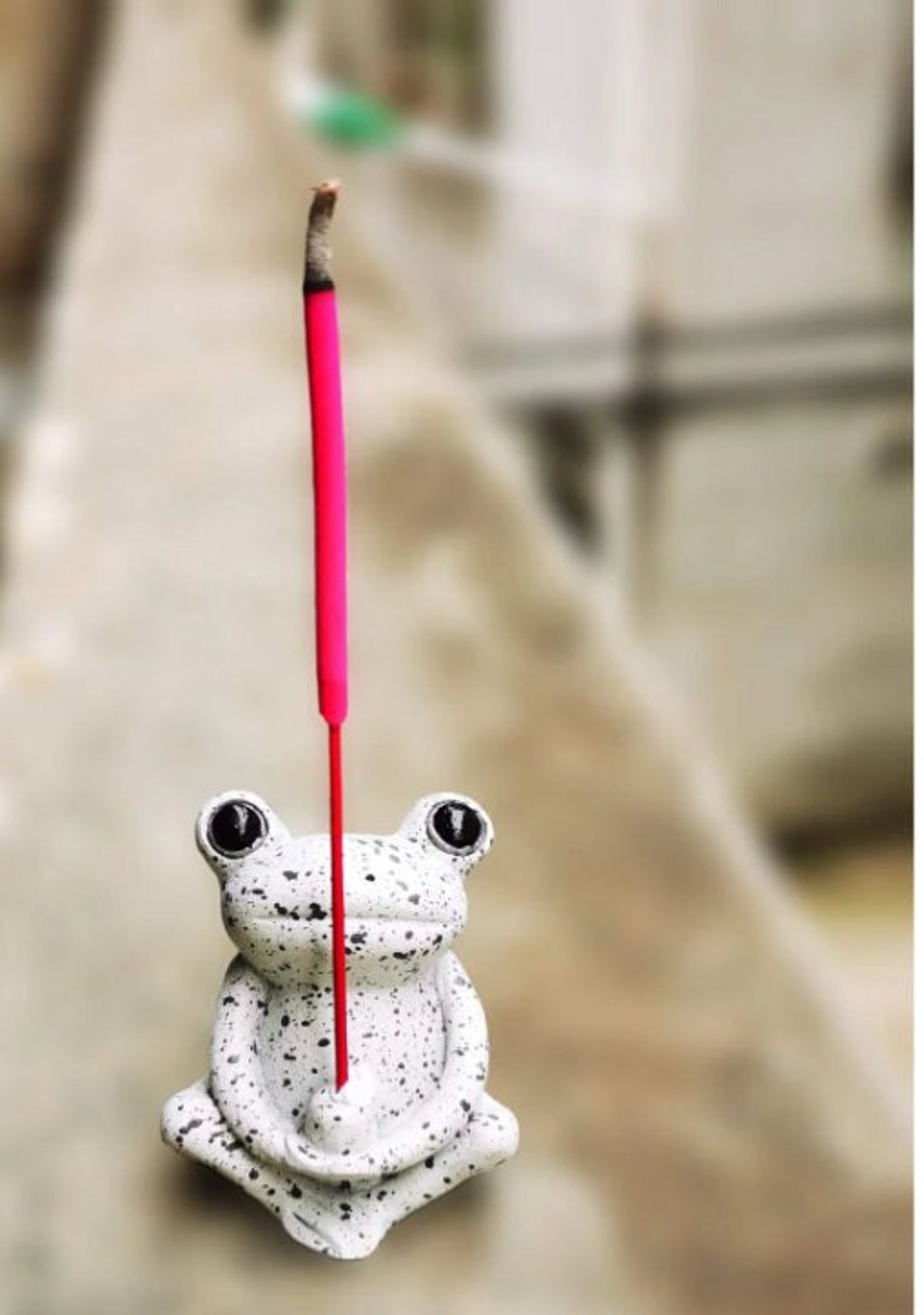 Ceramic or Bronze Frog Incense Holder Etsy