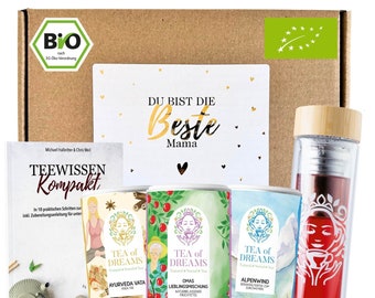 Bio Tee Muttertag Geschenk - Muttertagsgeschenk Geschenkset | Beste Mama | Tee in Geschenkbox