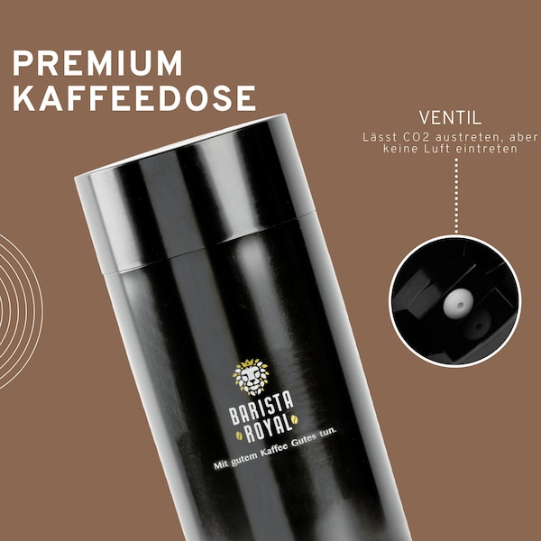 Vakuumdose Kaffeedose - luftdichter Aromaschutz für ganze Bohnen oder gemahlenen Kaffee - Aromaschutz für Kaffee und Tee