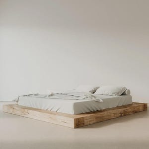 Solid oak wood bed / Wooden bed / Solid wood bed / Massive real wood bed / Handmade.