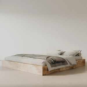 Solid oak wood bed / Wooden bed / Solid wood bed / Massive real wood bed / Handmade.
